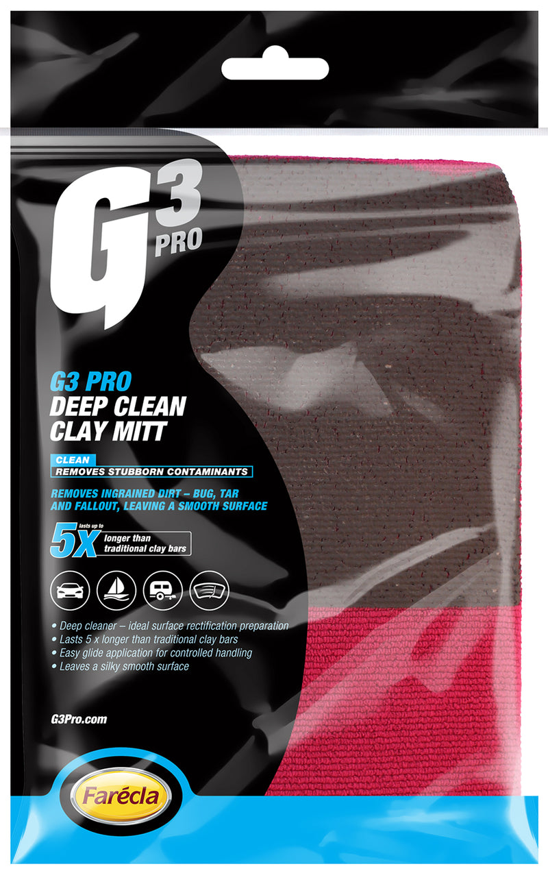 G3 PRO DEEP CLEAN CLAY MITT (5x life of clay bar)